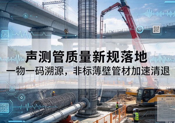 宁洱声测管质量新规落地，一物一码溯源，非标薄壁管材加速清退